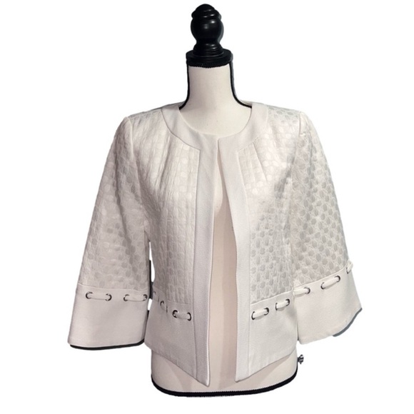 Anthracite Jackets & Blazers - Anthracite- White jacket